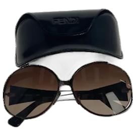 Fendi-Brown Plastic Fendi Sunglasses-Brown