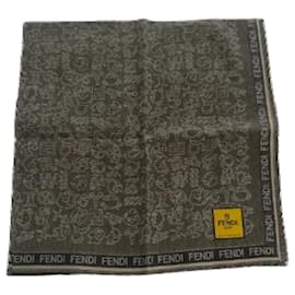 Fendi-Green Fabric Fendi Scarf-Green