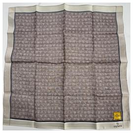 Fendi-Brown Fabric Fendi Scarf-Brown