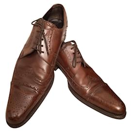 Dolce & Gabbana-Dolce & Gabbana - elegante cuero oxfords. Talla UE: 43 - 43.5 REINO UNIDO: 9-Castaño