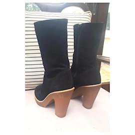 Marc by Marc Jacobs-Marc by Marc Jacobs - brand-new genuine suede ankle boots. Size EU: 38, UK: 5-Black