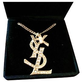 Yves Saint Laurent YSL ANHÄNGER MIT INTERLACED Golden