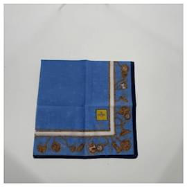 Fendi-Blue Fabric Fendi Scarf-Blue