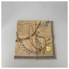 Fendi-Beige Fabric Fendi Scarf-Beige