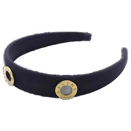 Céline Accessorio per capelli Celine in tela blu Blu