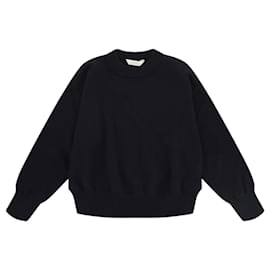 Palm Angels-Palm Angels Logo Wool Sweater-Blue
