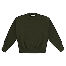 Palm Angels-Palm Angels Logo Wool Sweater-Green