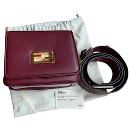 Fendi-Handbags-Dark red