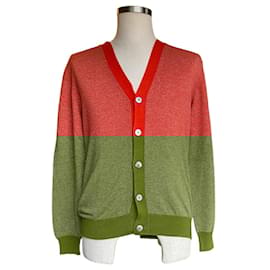 Hermès-Cachemire red cardigan-Multiple colors