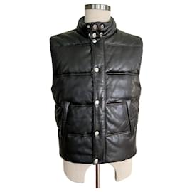Loewe-Loewe Black nappa padded vest-Black