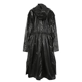 Chanel-Chanel 19P Black Shiny Anorak Coat-Black