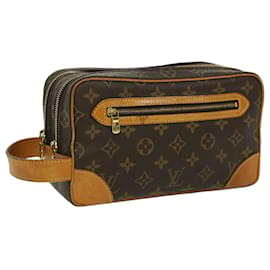 Louis Vuitton-LOUIS VUITTON Cierre con forro de monograma Bolso de mano SPO LV Auth 32889EN-Monograma