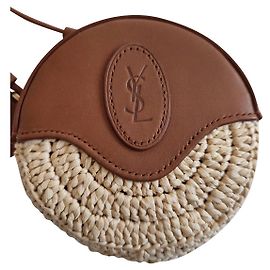 Yves Saint Laurent Borsa a tracolla YSL Beige