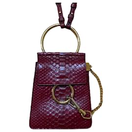 Chloé-CHLOÉ Handbags Faye  Exotic leathers-Red