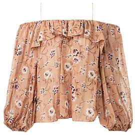 Ulla Johnson Camicetta floreale con spalle scoperte Altro