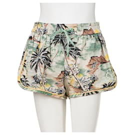 Zimmermann-Tropical Print Drawstring Shorts-Other