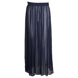 Vionnet Gonna midi semitrasparente blu navy Blu Blu navy