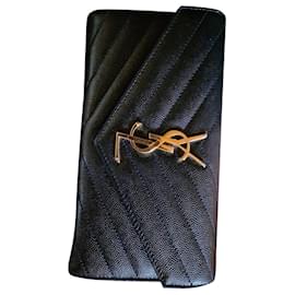 Yves Saint Laurent portefeuilles Noir