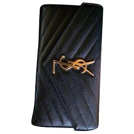 Yves Saint Laurent Wallets Black