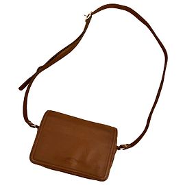 Vintage Umhänge- oder Schulter-Mini-Traber Longchamp kamelfarbenes genarbtes Leder Karamell
