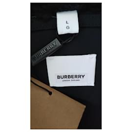 Burberry-BURBERRY PIUMINO DI MEDIA LUNGHEZZA CON CAPPUCCIO.-Nero