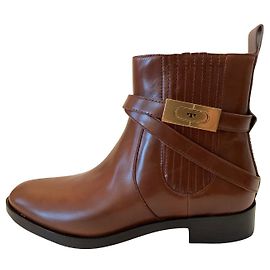 Tory Burch Sierra leather ankle boots Brown
