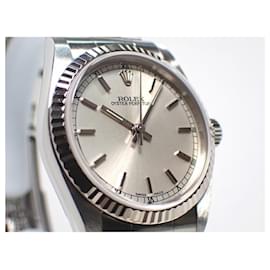 Rolex-ROLEX Oyster PERPETUAL silver 31 MM K series 77014 Mens-Silvery