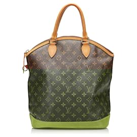 Louis Vuitton-Louis Vuitton Brown Monogram Lockit Vertical-Brown