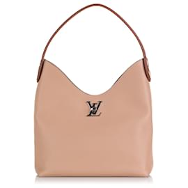 Louis Vuitton-Louis Vuitton Brown Lockme Hobo-Brown,Beige