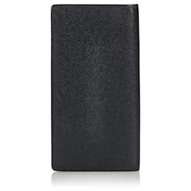 Louis Vuitton-Louis Vuitton Black Taiga Brazza Wallet-Black
