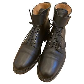 BOOTS, BOOTS, ranger heschung 37,5/38 (5) Pelle nera Nero D'oro