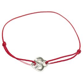 NOVA PULSEIRA POIRAY COM CORAÇÃO ENTRELAÇADO EM PRATA DE LEITURA 925 + NOVA CAIXA DE PRATA Prata