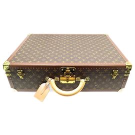 HAND SUITCASE LOUIS VUITTON BISTEN 60 M21326 MONOGRAM TRUNK SUITCASE CANVAS Brown