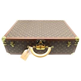 Louis Vuitton-HAND SUITCASE LOUIS VUITTON BISTEN 60 M21326 MONOGRAM TRUNK SUITCASE CANVAS-Brown