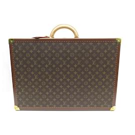 Louis Vuitton-HAND SUITCASE LOUIS VUITTON BISTEN 60 M21326 MONOGRAM TRUNK SUITCASE CANVAS-Brown