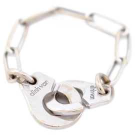 ANEL DINH VAN CORRENTE ALGEMAS R7 207102 T 50 em ouro branco 18K ouro branco Prata