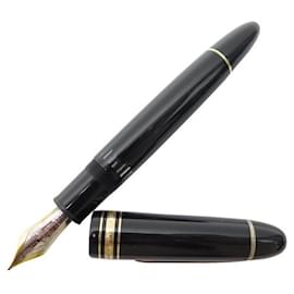 Montblanc-MEISTERSTUCK MONTBLANC FEATHER PEN 149 PISTON 115384 BLACK & GOLD PEN-Black