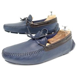 NEUE BERLUTI LOAFERS 39 MARINEBLAUE LEDERSCHUHE Marineblau