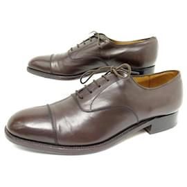 JM Weston-JM WESTON SHOES 300 Richelieu 7D 41 BROWN LEATHER SHOES-Brown