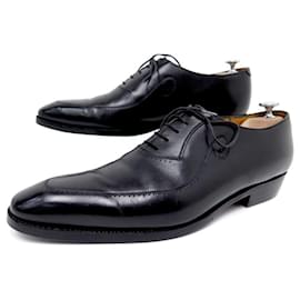 JM Weston-JM WESTON ARABESQUE CONTI SHOES 435 Richelieu 9C 43 BLACK LEATHER SHOES-Black