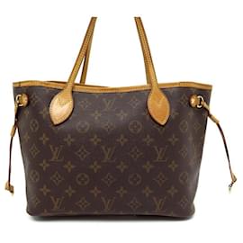 Louis Vuitton-SAC A MAIN LOUIS VUITTON NEVERFULL PM M41245 TOILE MONOGRAM CABAS TOTE BAG-Marron