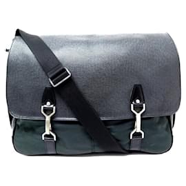 Louis Vuitton-SACOCHE LOUIS VUITTON DERSOU CUIR TAIGA M30164 BANDOULIERE MESSENGER BAG-Autre