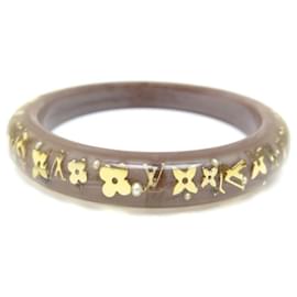 Louis Vuitton-NEW LOUIS VUITTON INCLUSION PM MONOGRAM BRACELET 18 CM IN RESIN TAUPE NEW-Taupe