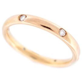 NEUF BAGUE POMELLATO LUCCIOLE ALLIANCE OR JAUNE 6 DIAMANTS 0.13CT T56 RING Doré