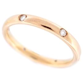 Pomellato-NEW POMELLATO LUCCIOLE ALLIANCE YELLOW GOLD RING 6 diamants 0.13CT T56 RING-Golden