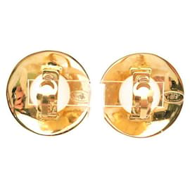 Chanel-VINTAGE CHANEL CLIP EARRINGS WITH ETOILE DE CASTELLANE PEARLS 1984 Earrings-Golden