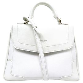 NOVA BOLSA COM ALÇA SUPERIOR GIORGIO ARMANI VITELLO STAMPA BANDOULIERE Branco