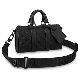 Louis Vuitton LV Keepall 25 Cuir monogrammé Noir
