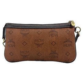 MCM MINI VISETOS CASE / POCHETTE BROWN Brown