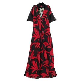 *McQ by Alexander McQueen Maxi Robe Noir Multicolore Noir Multicolore